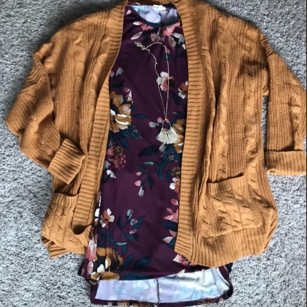 Gold cardigan